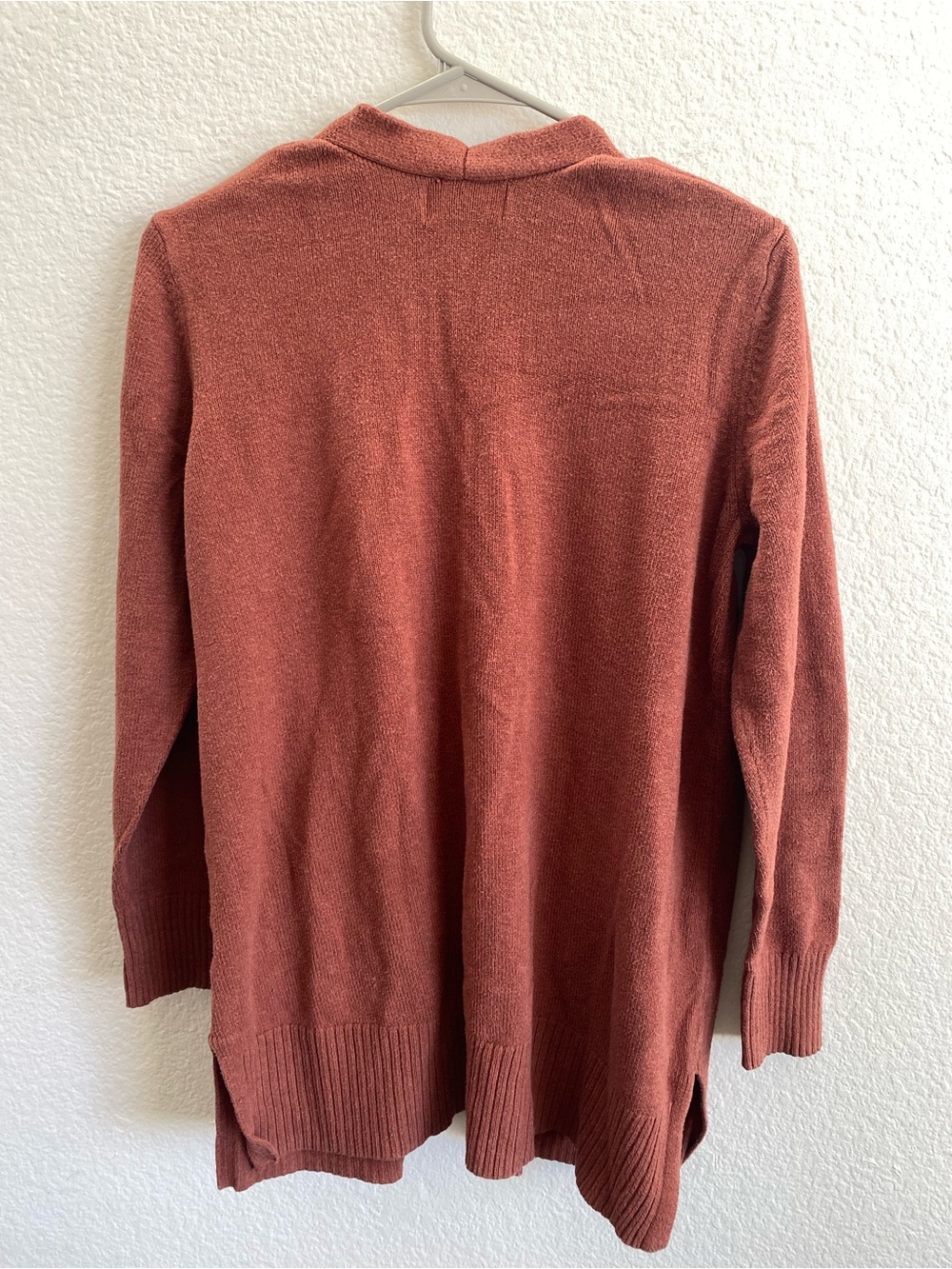 Rust Open-Front Cardigan Sweater - Picture 3 of 3